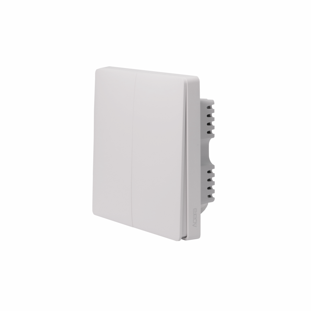 wall switch with two buttons no neutral wire xiaomi aqara zigbee