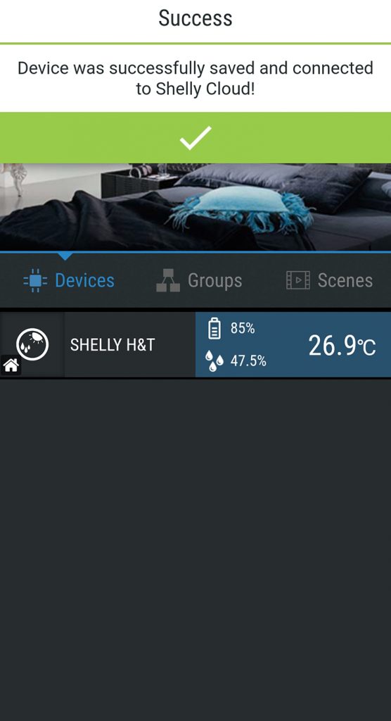 shelly cloud application temperature humidity wifi setup tutorial instalare